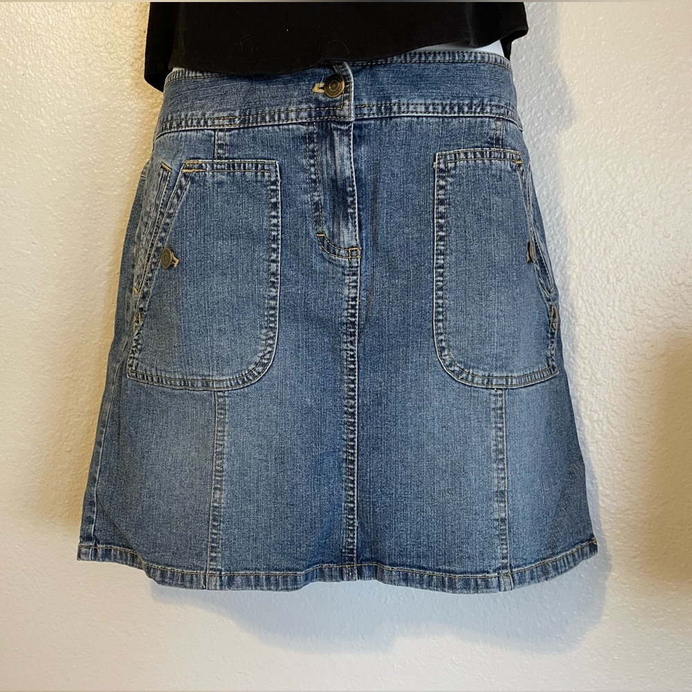 Denim A-Line Skirt